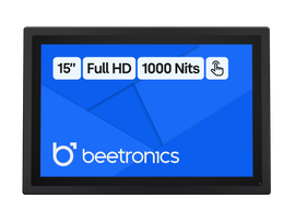 15 Inch Touchscreen Metaal (High-Brightness)