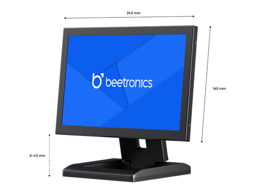 10 Inch Monitor Metaal