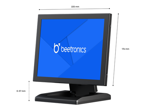 10 Inch Monitor Metaal (4:3)