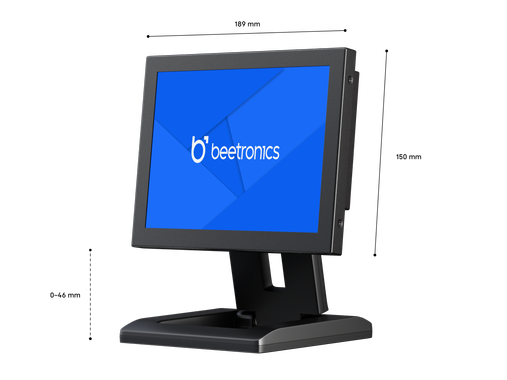 8 Inch Monitor Metaal (4:3)
