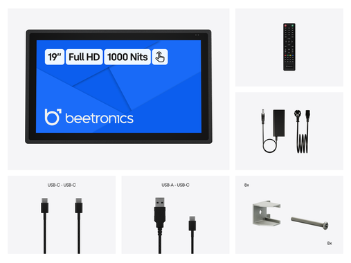 19 Inch Touchscreen Metaal (High-Brightness)