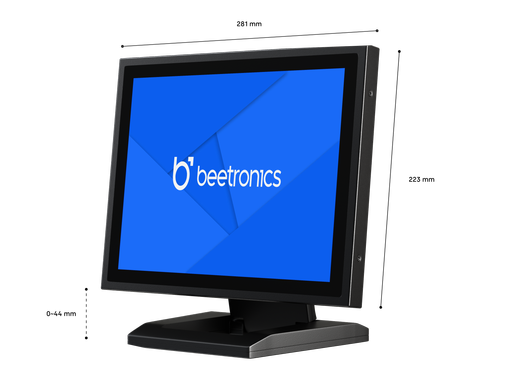12 Inch Touchscreen Metaal (4:3)
